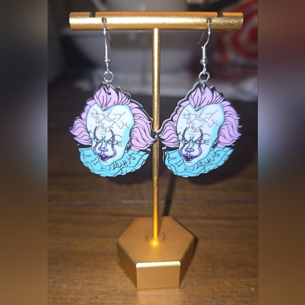 Pastel Acrylic Pennywise Earrings